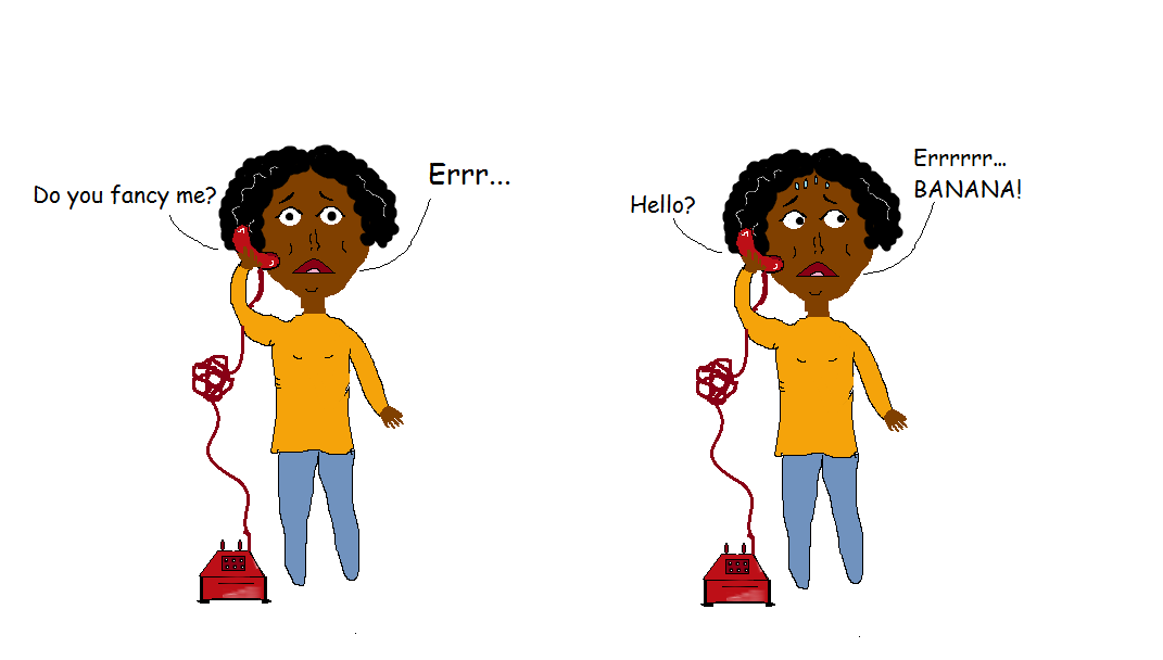 awkward phone conversation comic