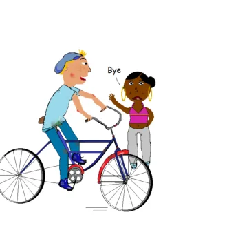 boy on a bike
