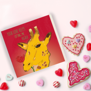 giraffe valentines love anniversary