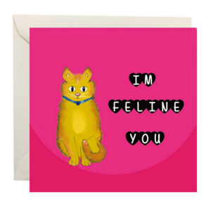 cute cat love card