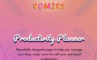 Productivity Planner with stickers PDF