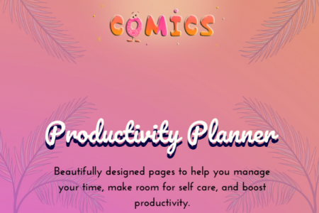 Productivity Planner with stickers PDF