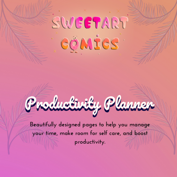 Productivity Planner with stickers PDF