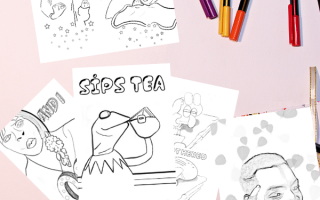 5 page colouring sheets