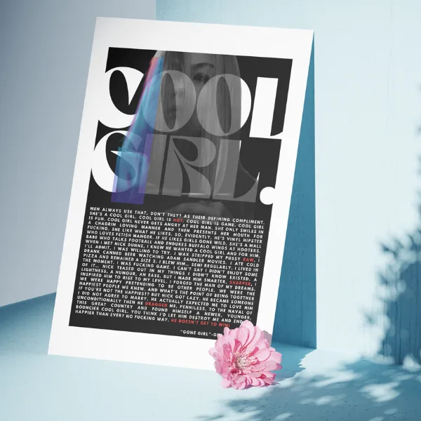 Cool Girl Speech Gone Girl Poster