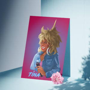 tina turner art print portrait